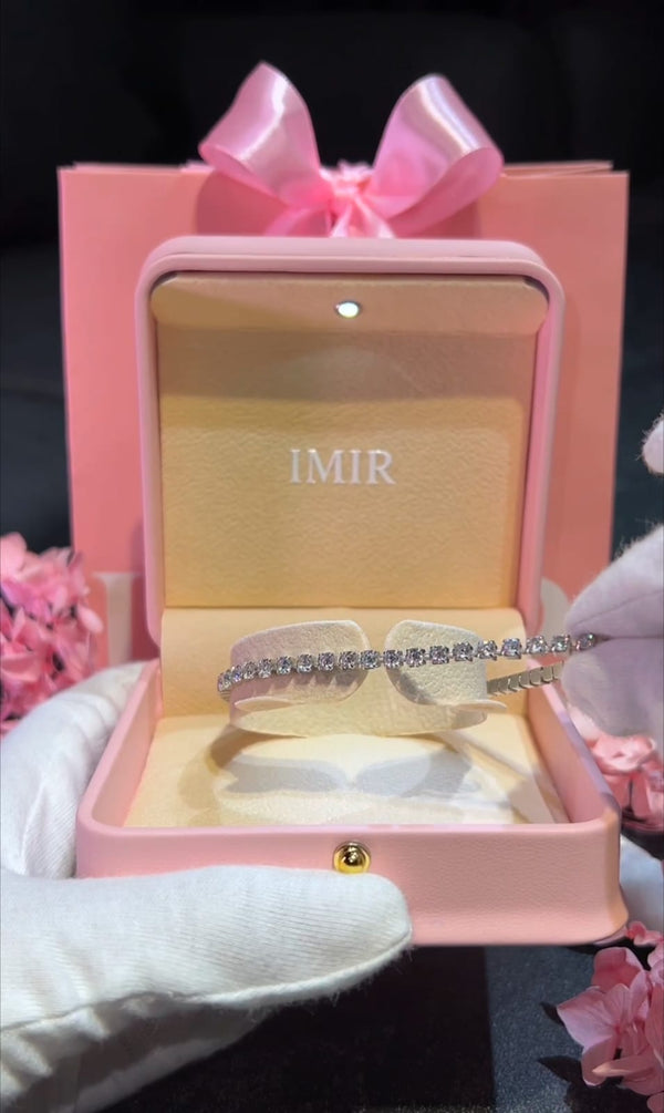 Classic Sterling Silver Lab-Diamond Tennis Bracelet