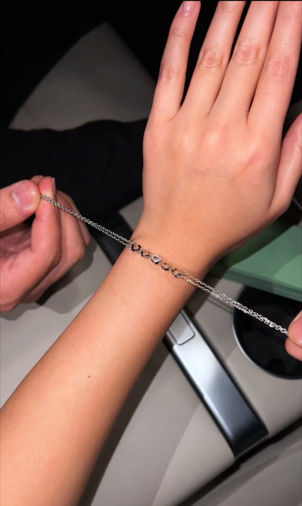 The Infinite Glow Minimalist Double Chain Bracelet