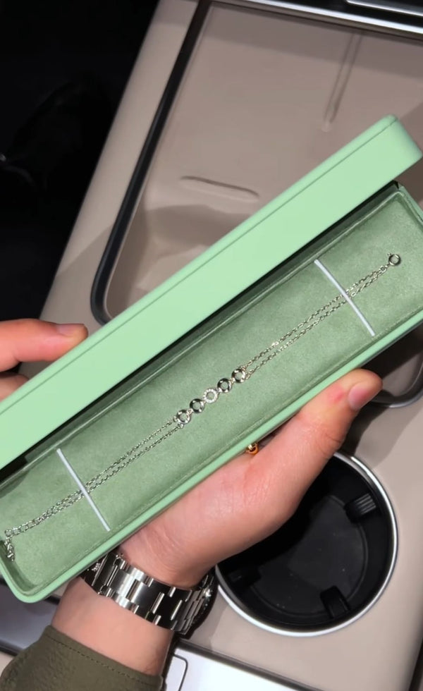 The Infinite Glow Minimalist Double Chain Bracelet