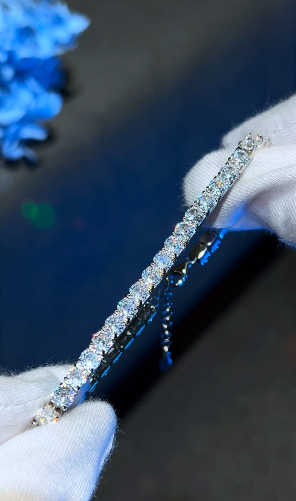 The Glow Premium Crystal Line Jewelry Bracelet